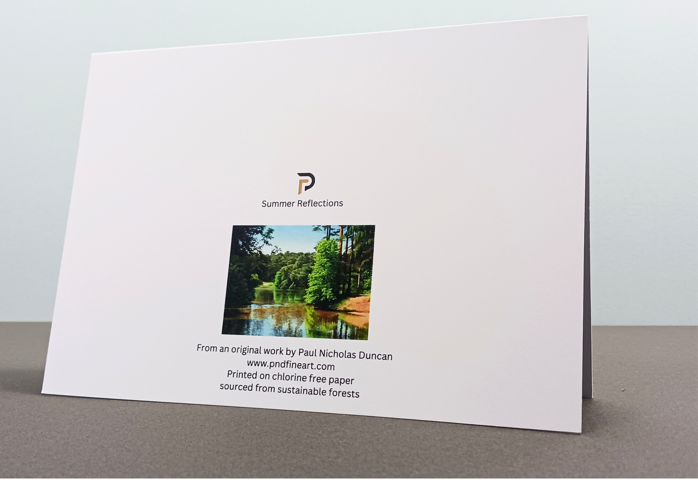 SUMMER REFLECTIONS - Greetings Card - Image 3